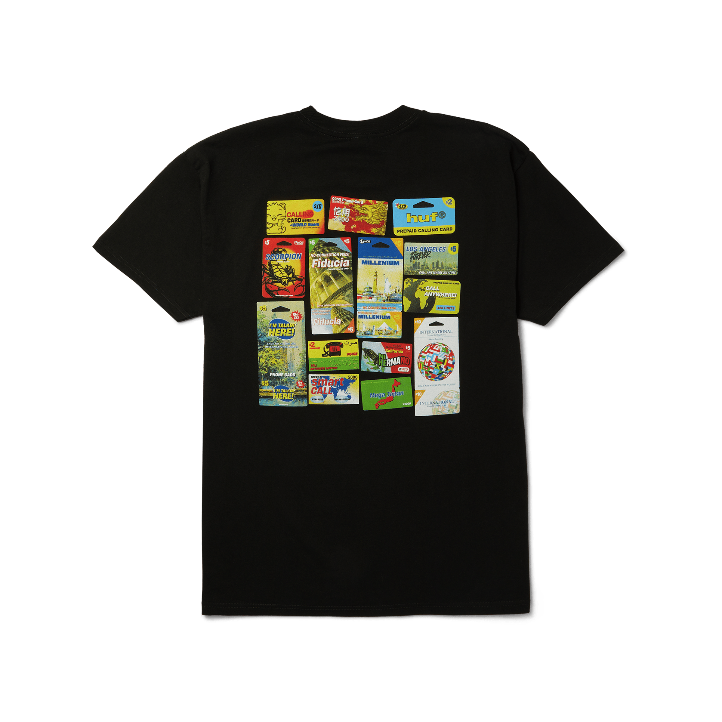 HUF Calling Cards T-Shirt in Black - Size S