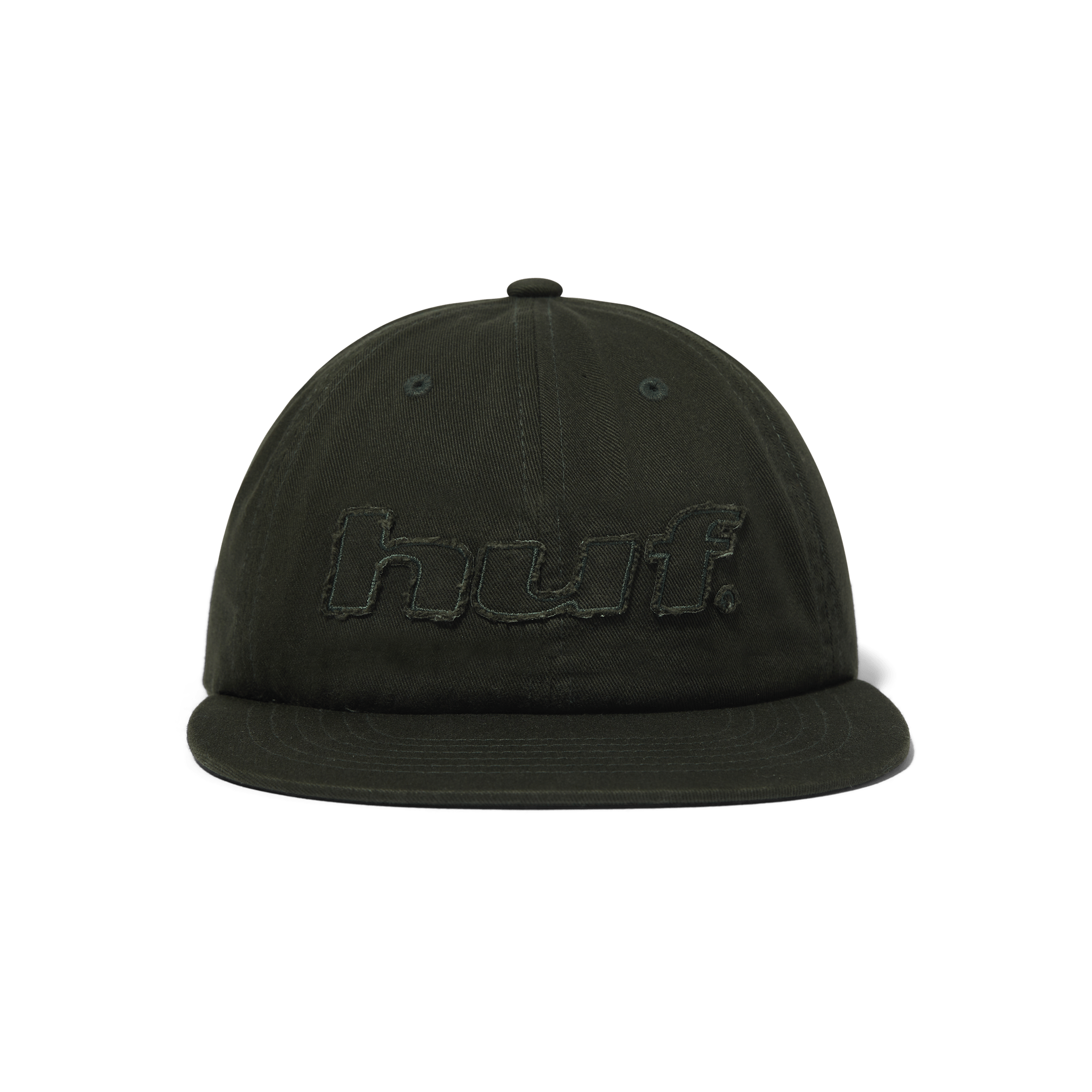 Distressed Logo 5-Panel Strapback Hat – HUF Worldwide display picture 1