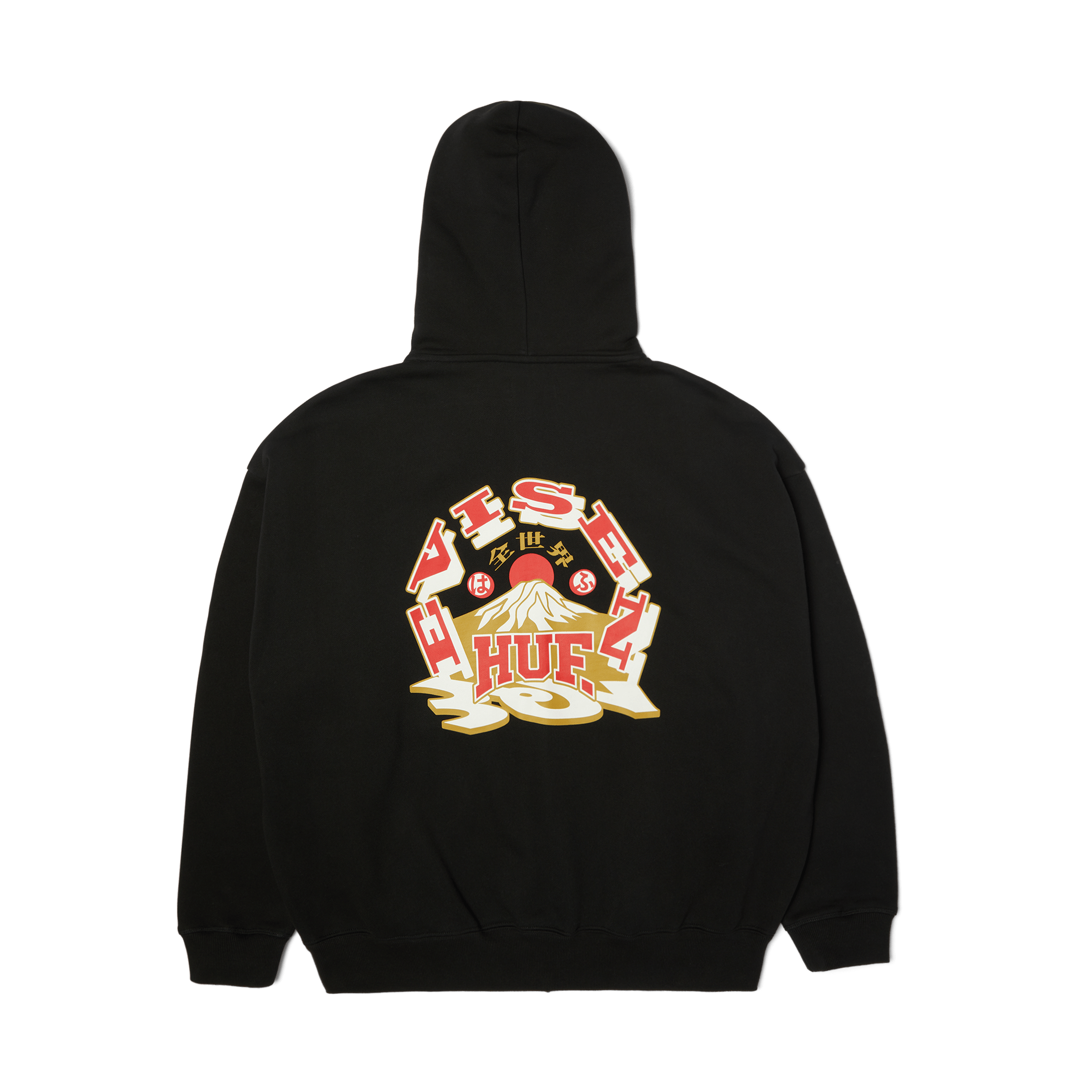 HUF x Evisen Hufuji Zip Hoodie – HUF Worldwide HUF x Evisen Hufuji Zip Hoodie – HUF Worldwide