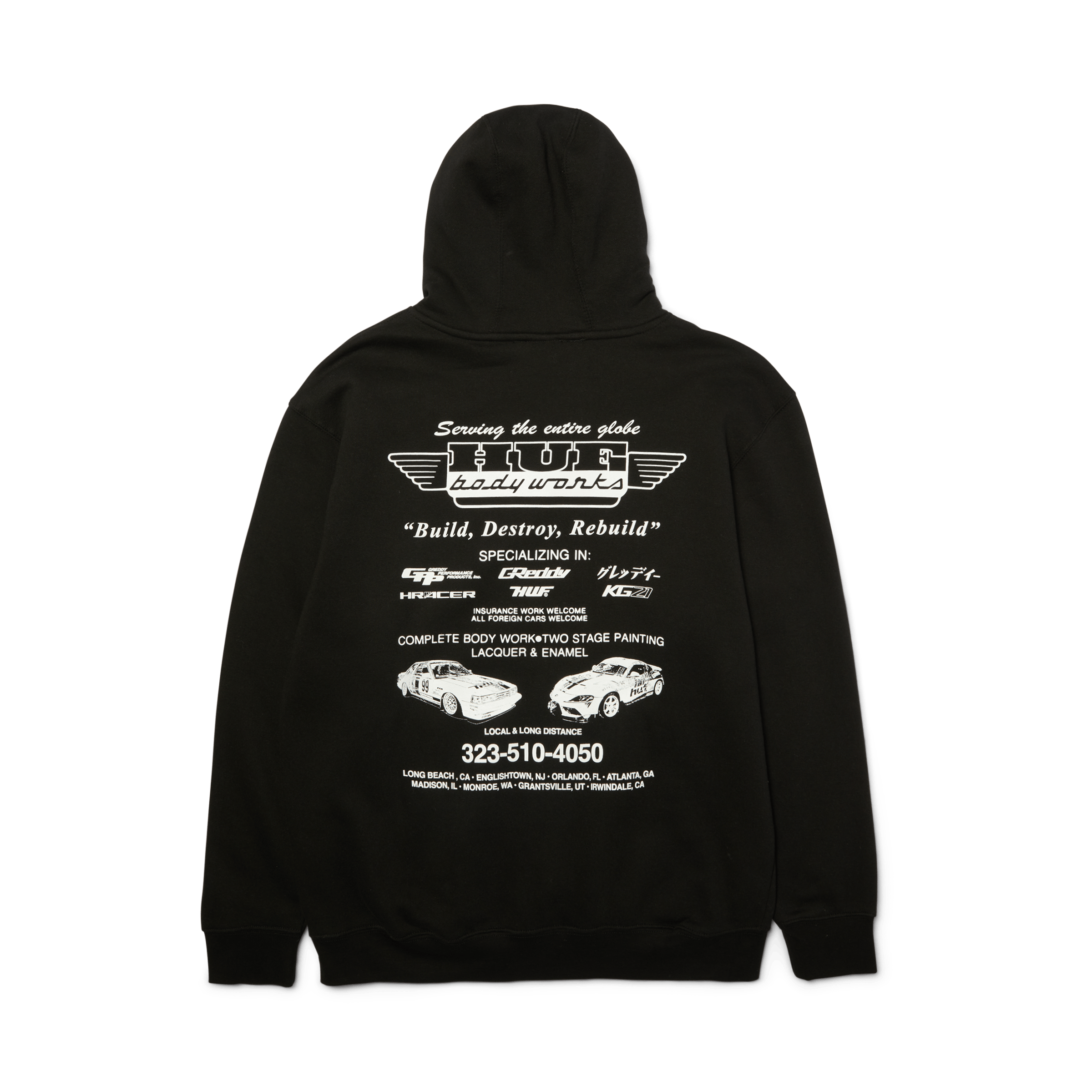 HUF x GReddy Body Works Pullover Hoodie – HUF Worldwide HUF x GReddy Body Works Pullover Hoodie – HUF Worldwide