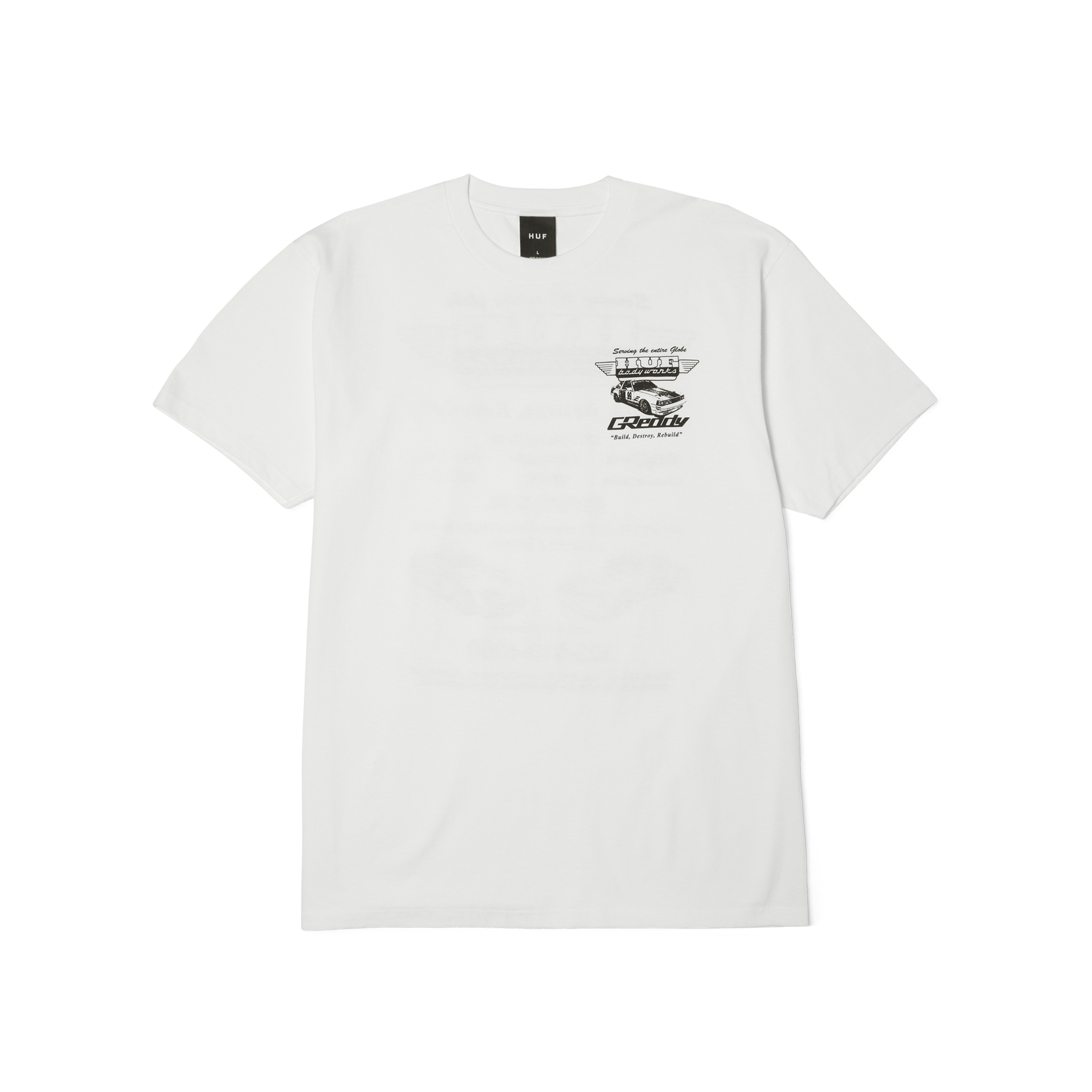 Heve ヘイヴ クラウディブルゾン＆ノベルティTシャツ HUF-X-GREDDY-BODY-WORKS-S-S-