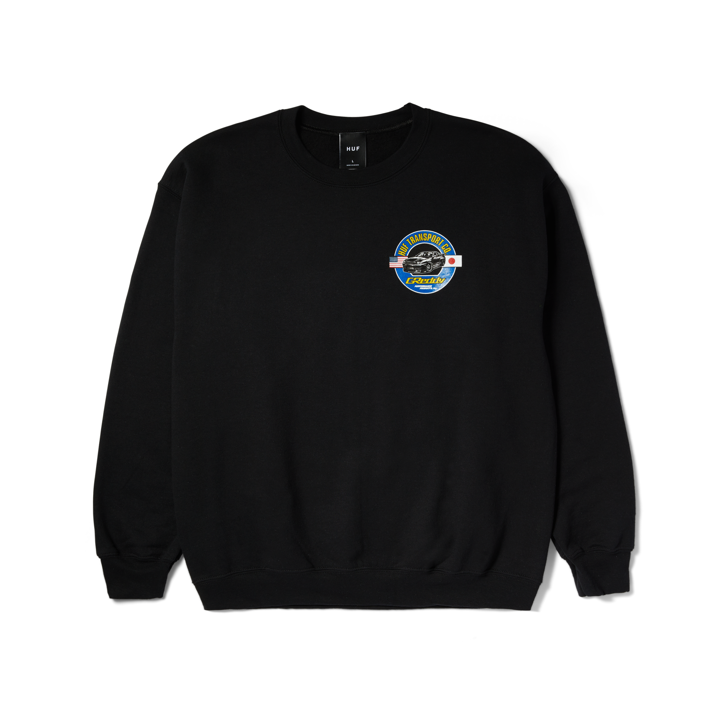 HUF x GReddy Transport Crewneck – HUF Worldwide HUF x GReddy Transport Crewneck – HUF Worldwide