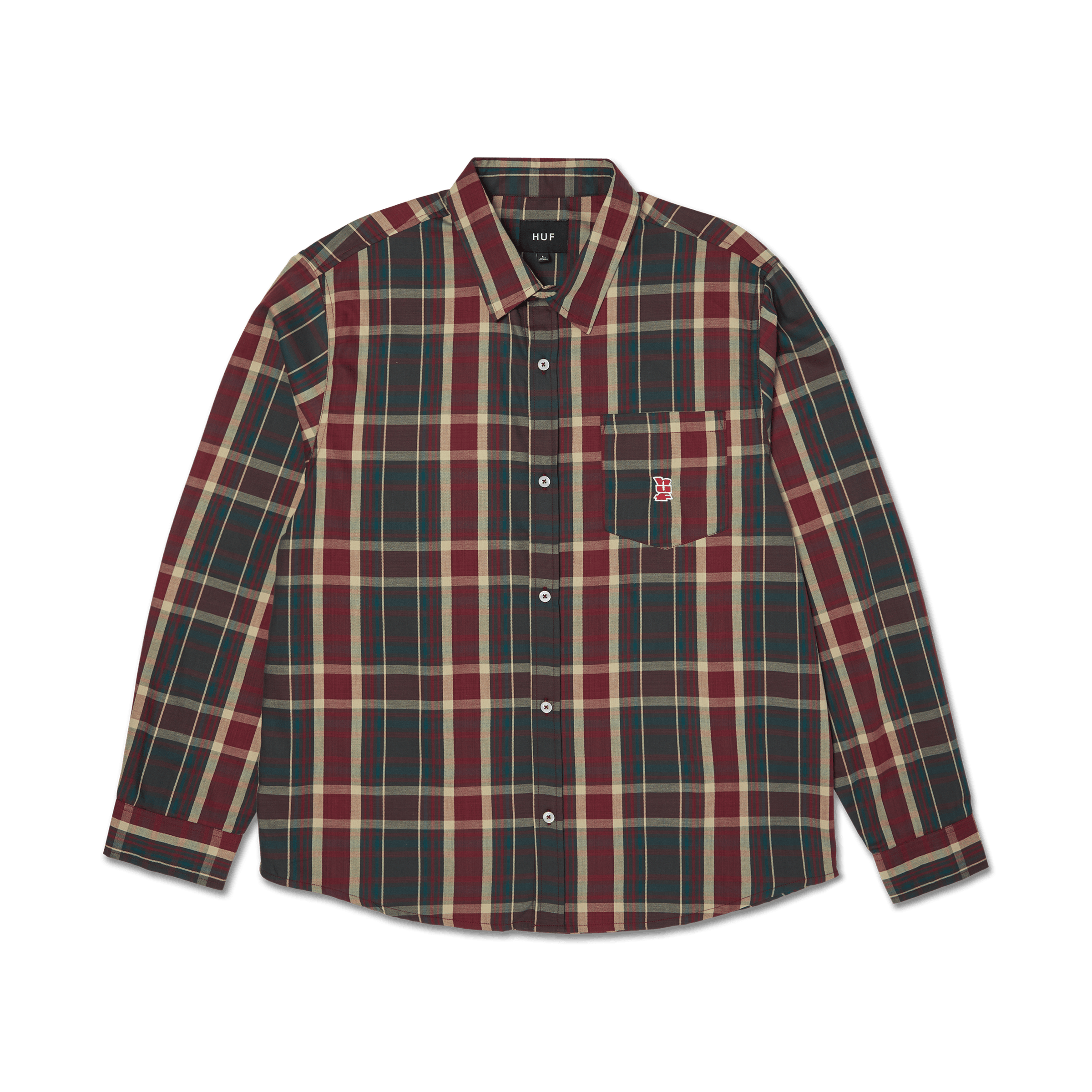 Megablast Plaid Long Sleeve Shirt – HUF Worldwide