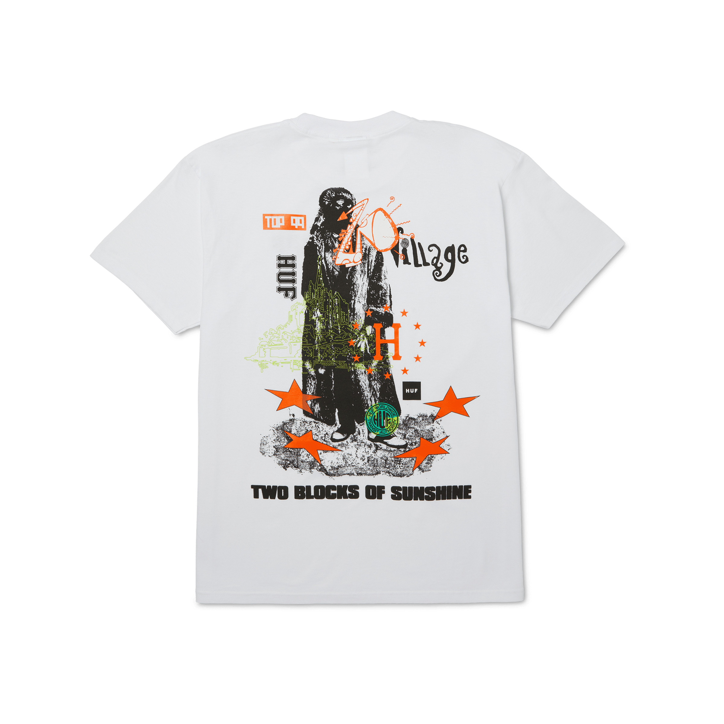 DEUXIEME CLASSE - 【COGTHEBIGSMOKE】 HARMONY T-SHIRT Two Blocks Of Sunshine T-Shirt – HUF Worldwide