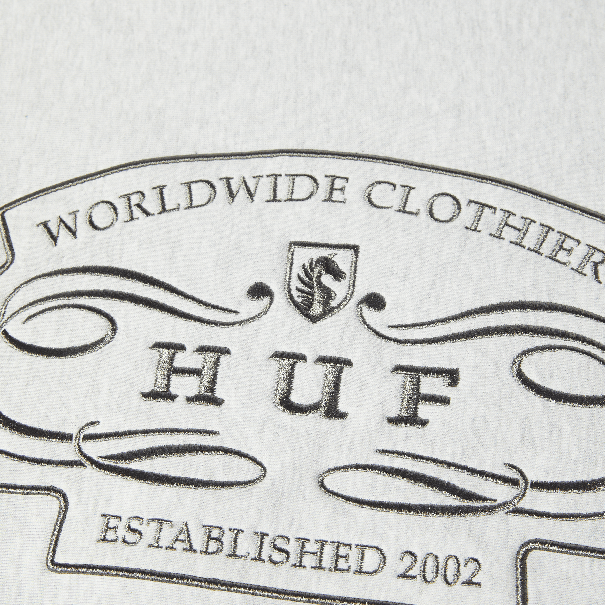 Worldwide Clothiers Crewneck Sweatshirt – HUF Worldwide Worldwide Clothiers Crewneck Sweatshirt – HUF Worldwide