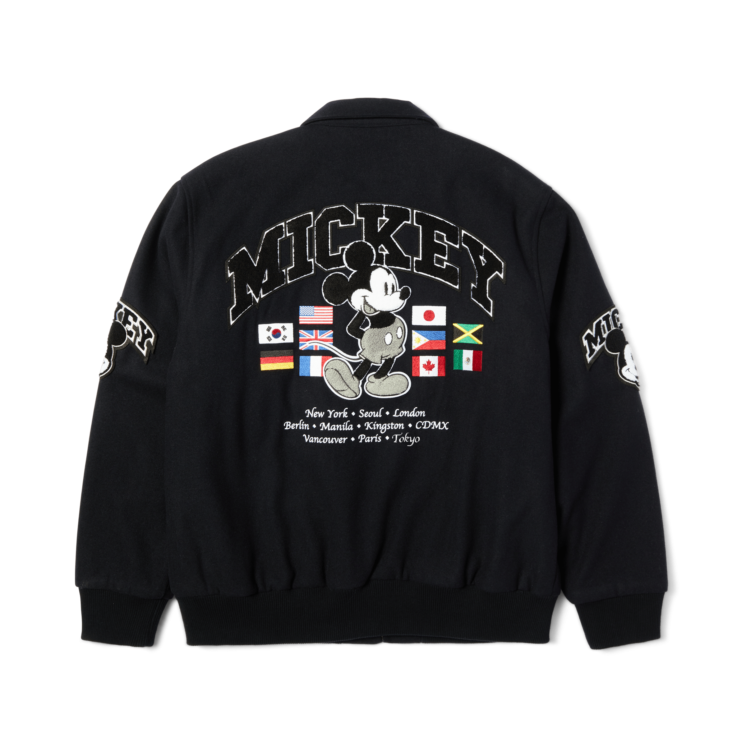 Disney | HUF Mickey Worldwide Tour Varsity Jacket – HUF Worldwide