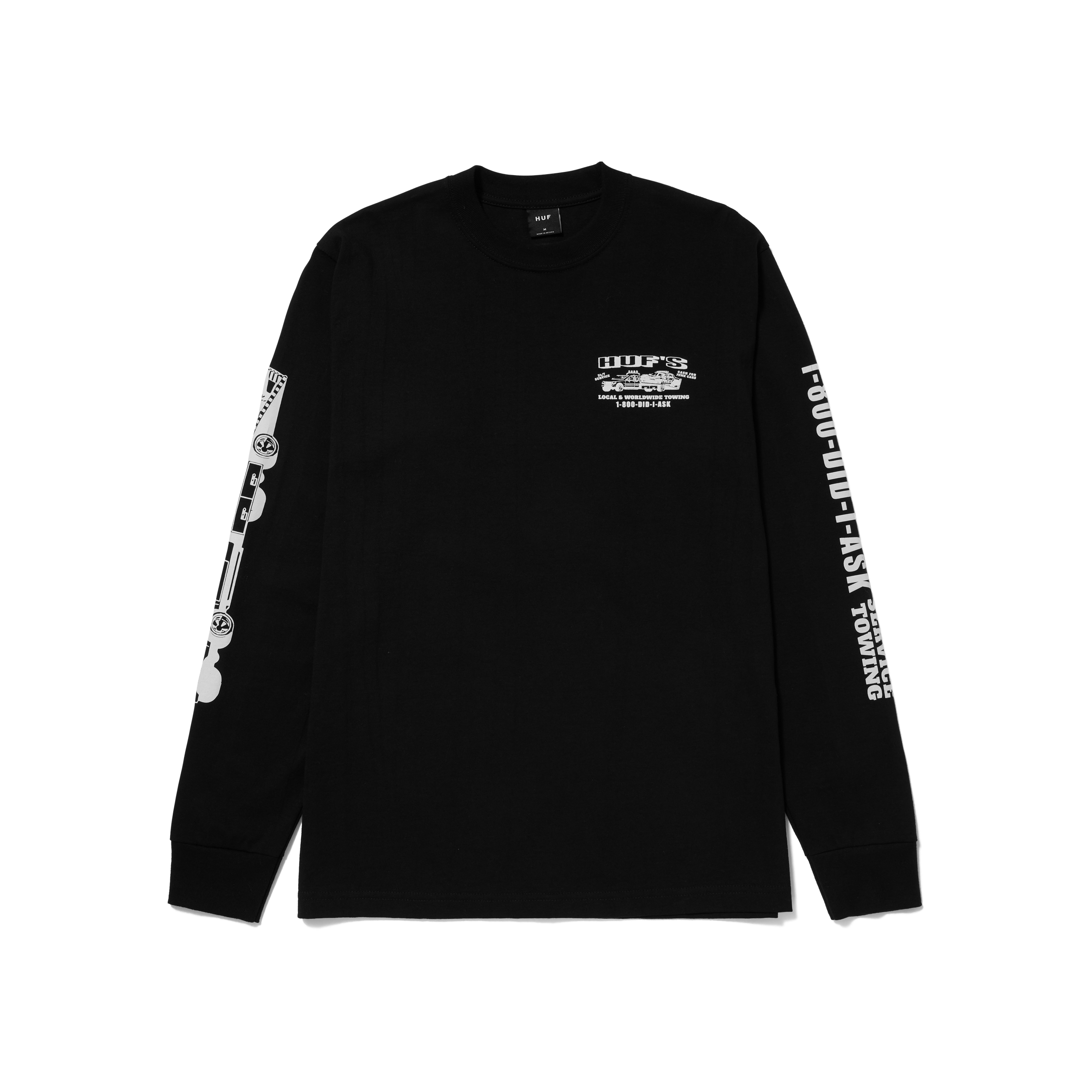 Worldwide Towing Long Sleeve T Shirt HUF Worldwide