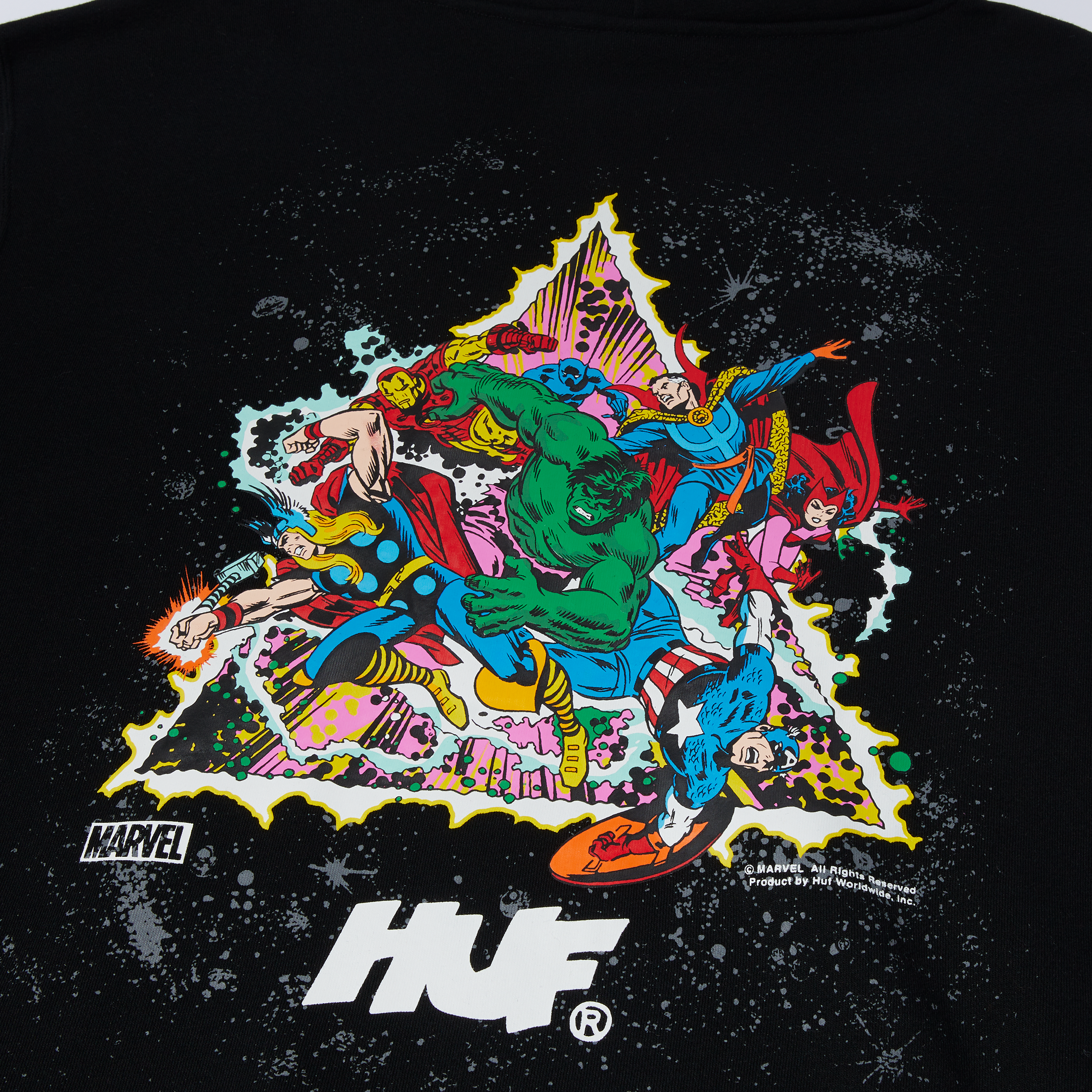 Thrasher x sales huf worldwide hoodie