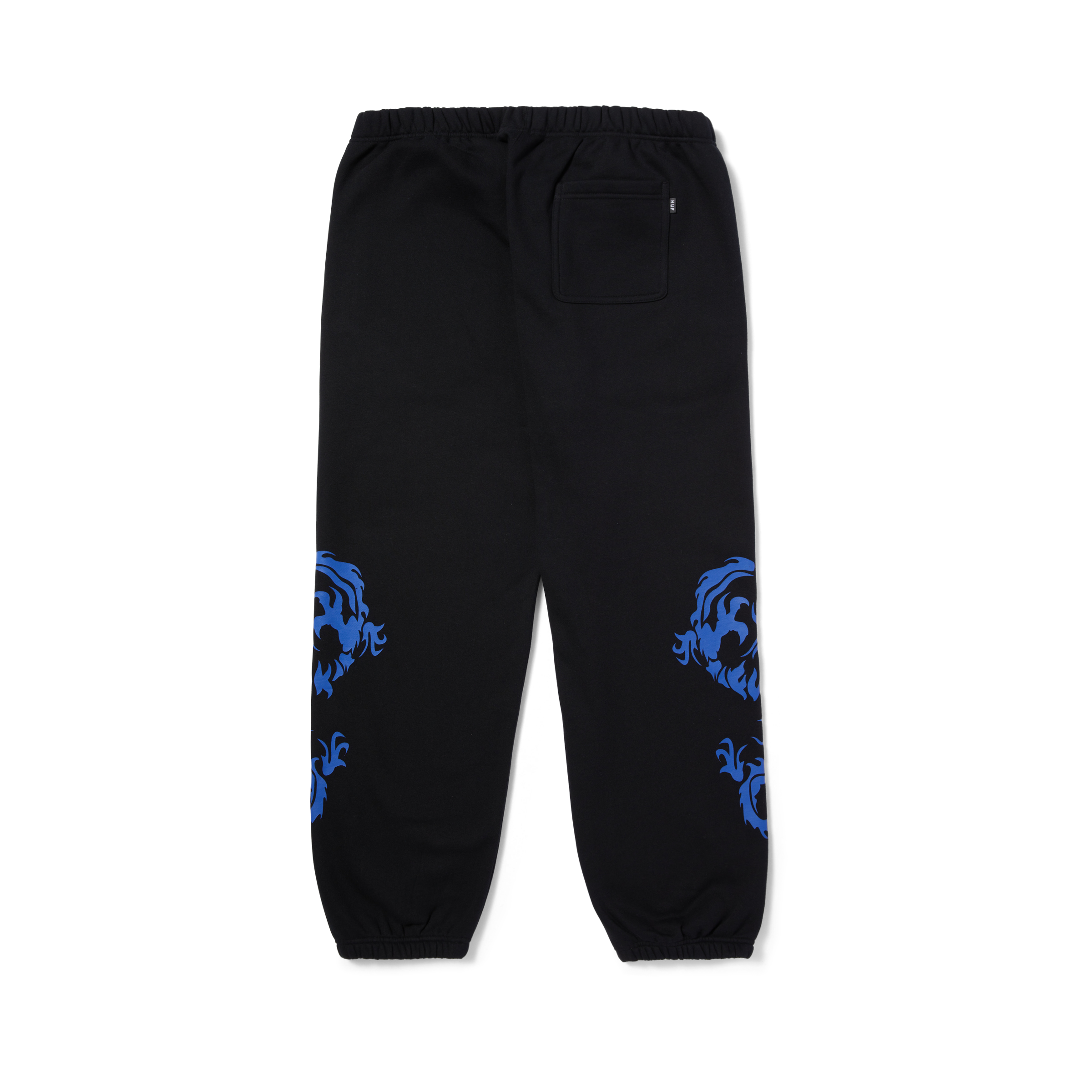 HUF dragon co-ord jersey joggers in black with placement prints