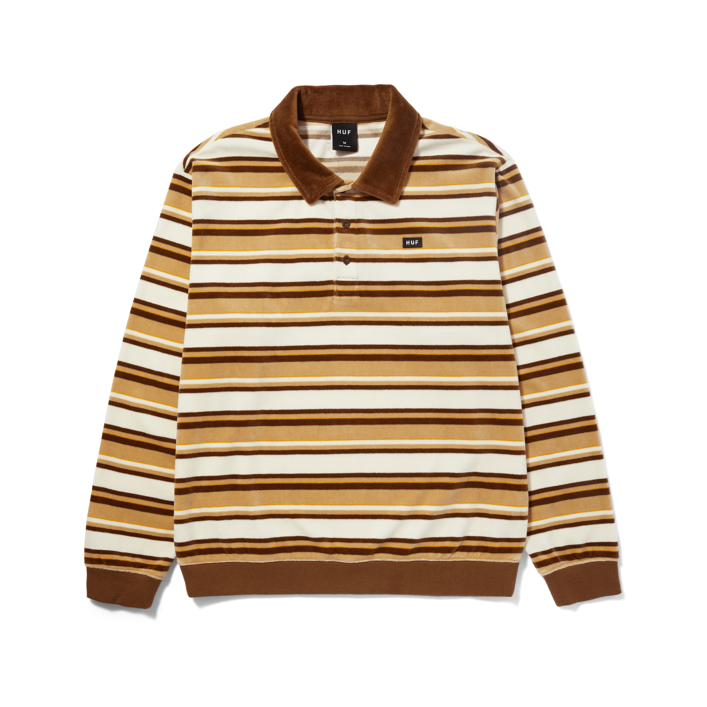 HUF Worldwide Sleeve Shirt Velour Kramer – Long T-Shirt
