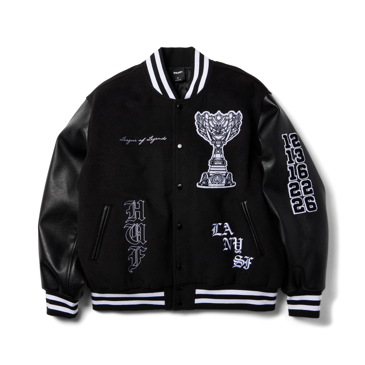 huf x Riot Games 2026 Worlds Varsity Jacket