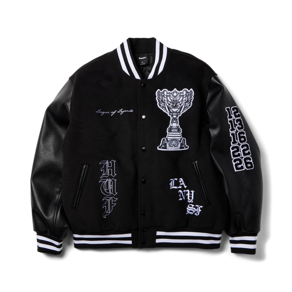huf x Riot Games 2026 Worlds Varsity Jacket
