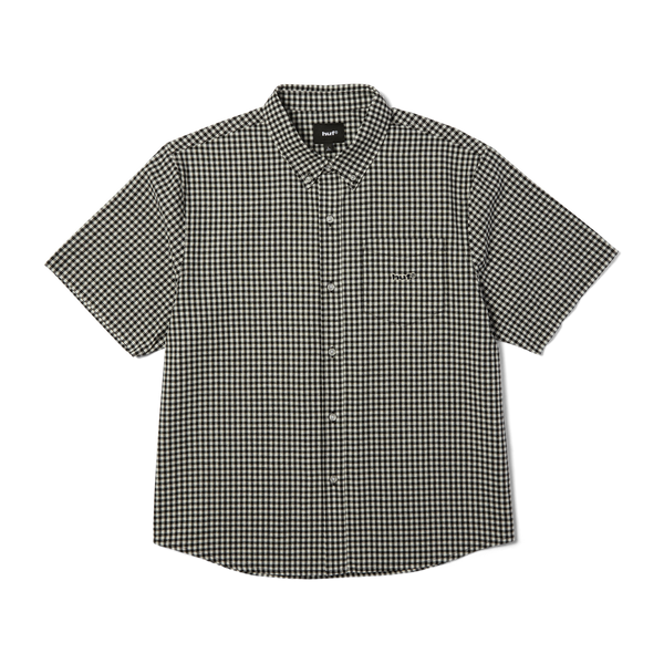 black white gingham dress shirt The Black Tux & White Gingham Shirt In Black | Size: Large