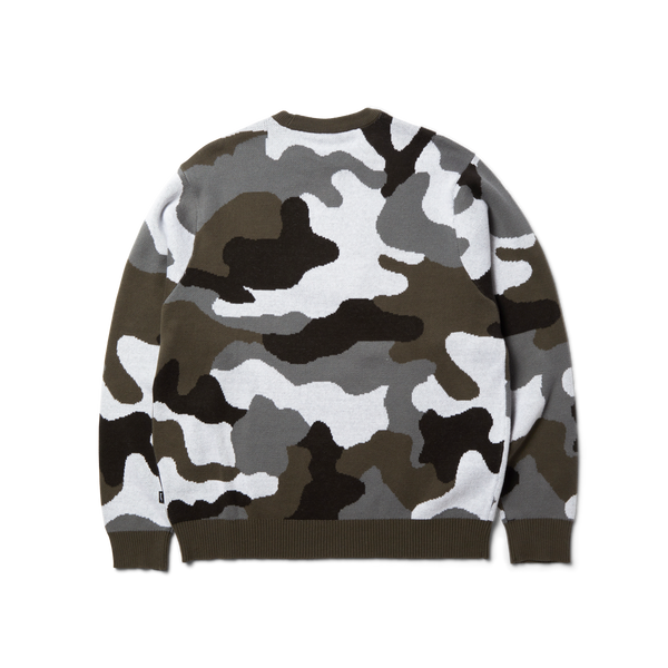 Arch Jacquard Camo Crewneck Sweatshirt