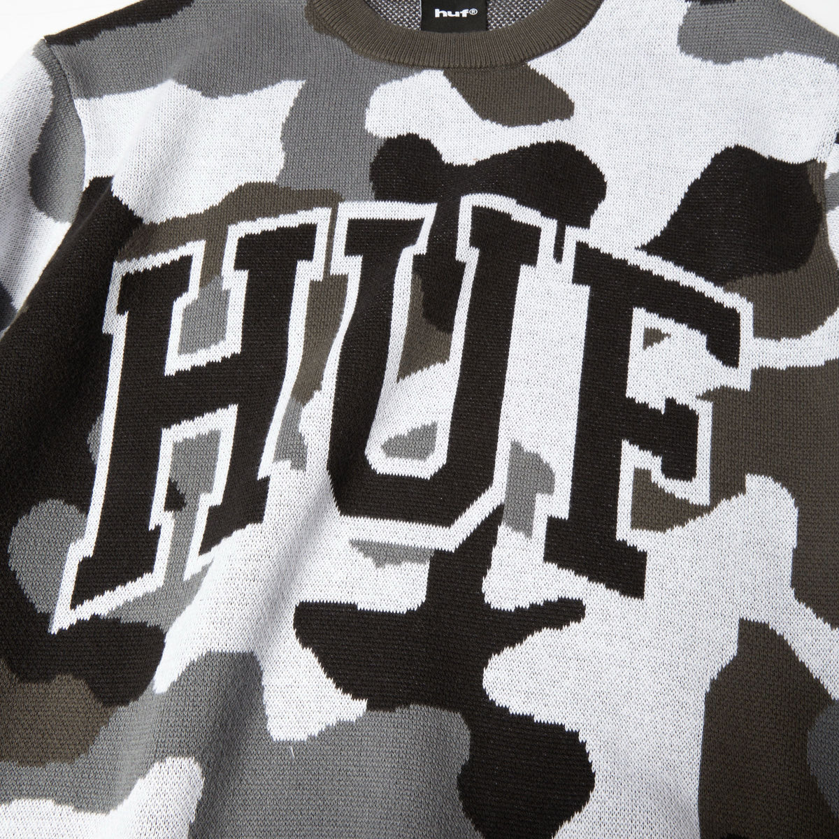 Arch Jacquard Camo Crewneck Sweatshirt