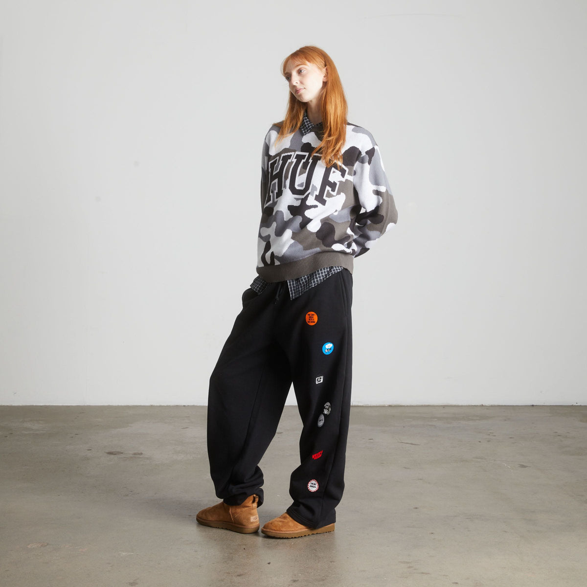Arch Jacquard Camo Crewneck Sweatshirt