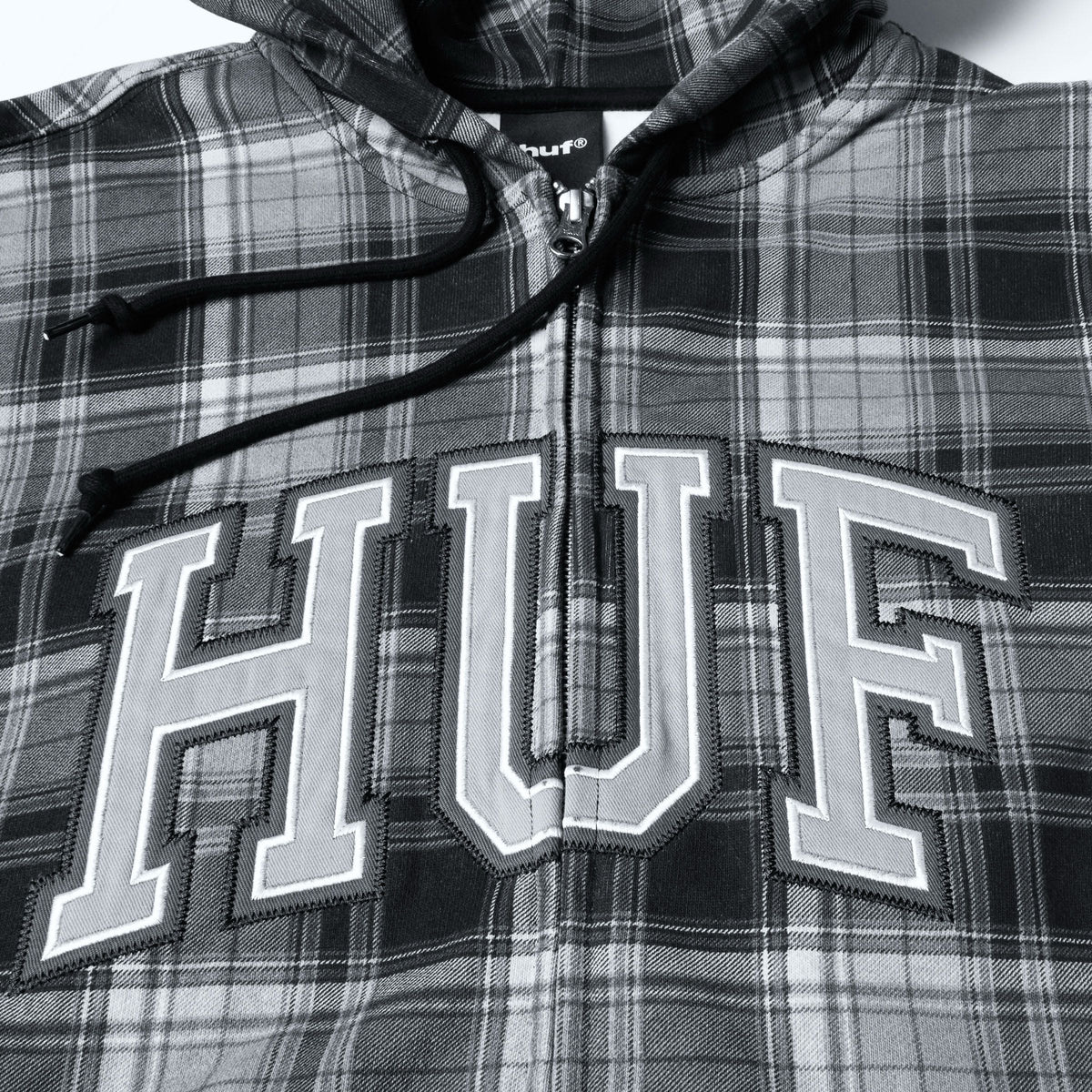 Arch Plaid Full-Zip Heavyweight Hoodie