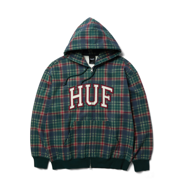 Arch Plaid Full-Zip Heavyweight Hoodie