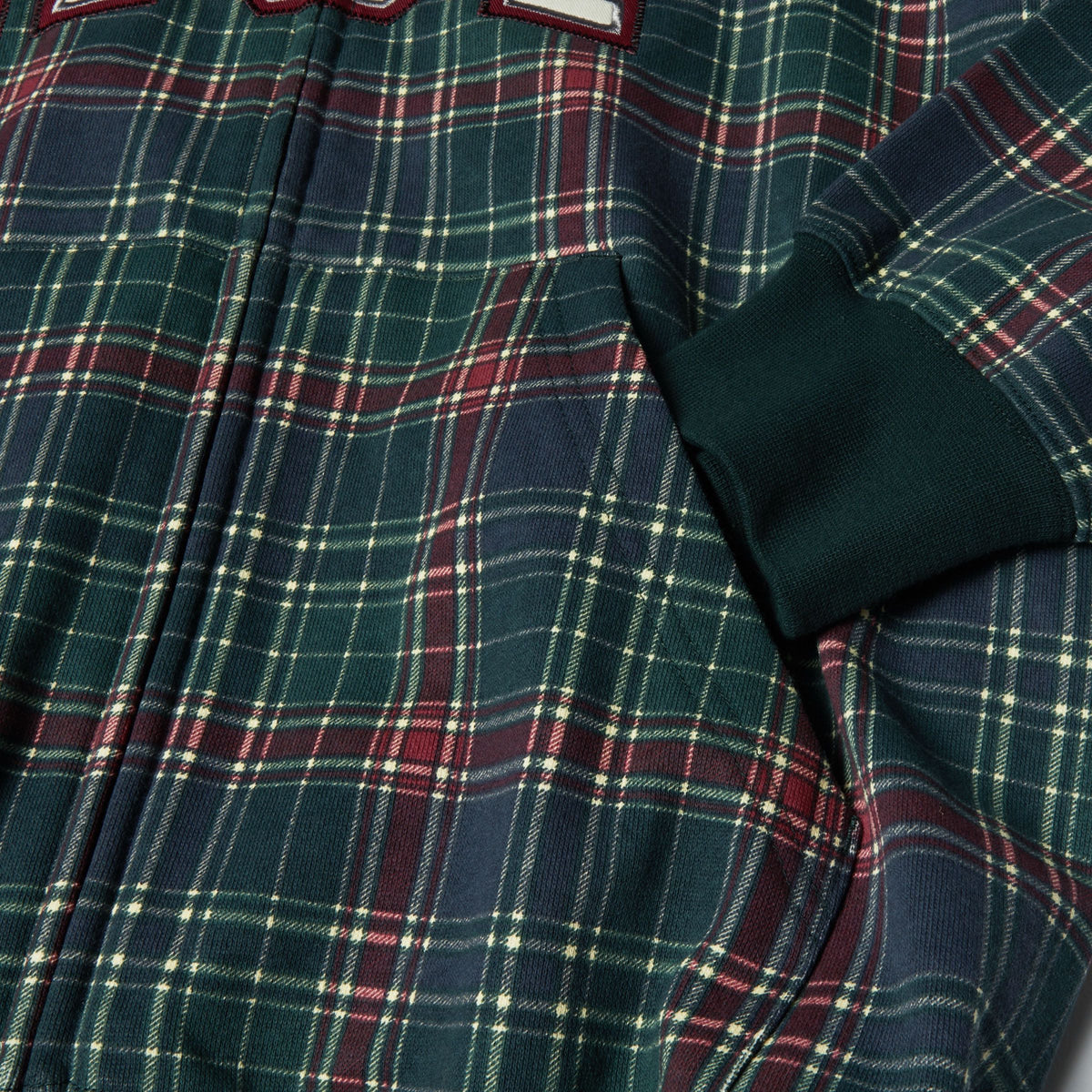 Arch Plaid Full-Zip Heavyweight Hoodie