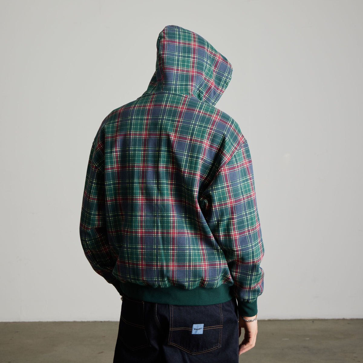 Arch Plaid Full-Zip Heavyweight Hoodie