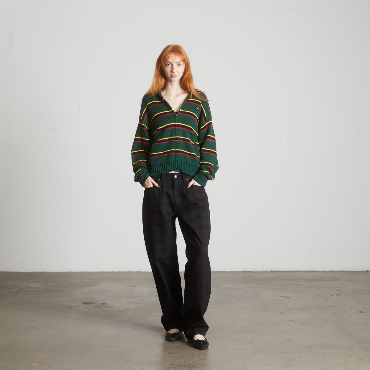 Banks Full-Zip Striped Hoodie