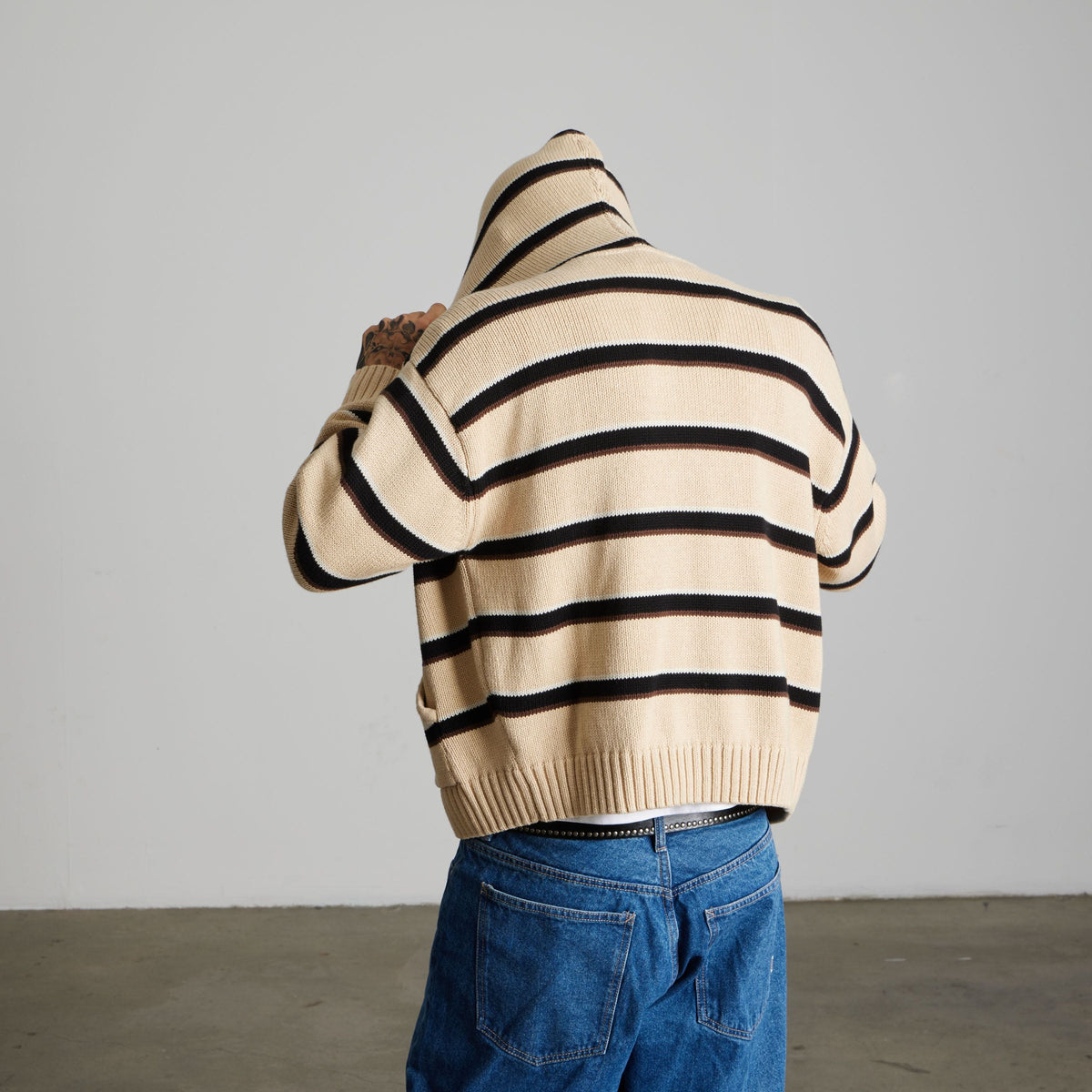 Banks Full-Zip Striped Hoodie