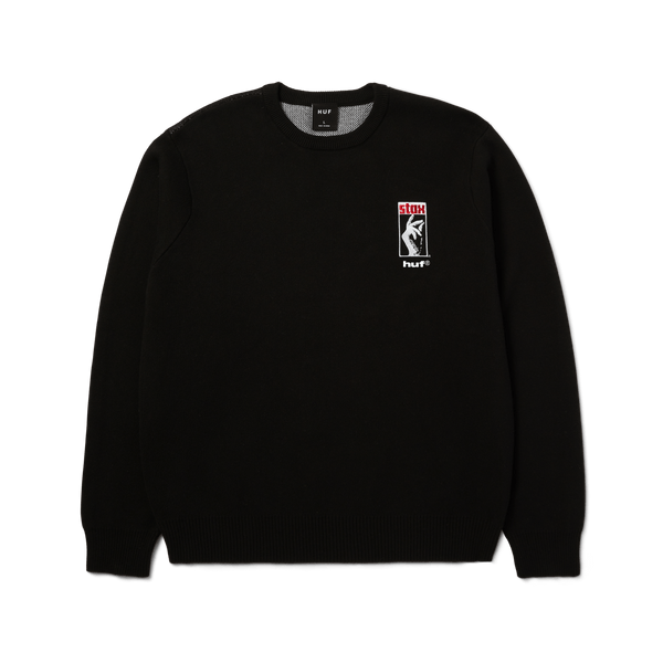 HUF / xIsaac Hayes/Black Moses Knit Sweat/ニット・セーター/XL HUF x Isaac Hayes Black Moses Knit Sweater – HUF Worldwide