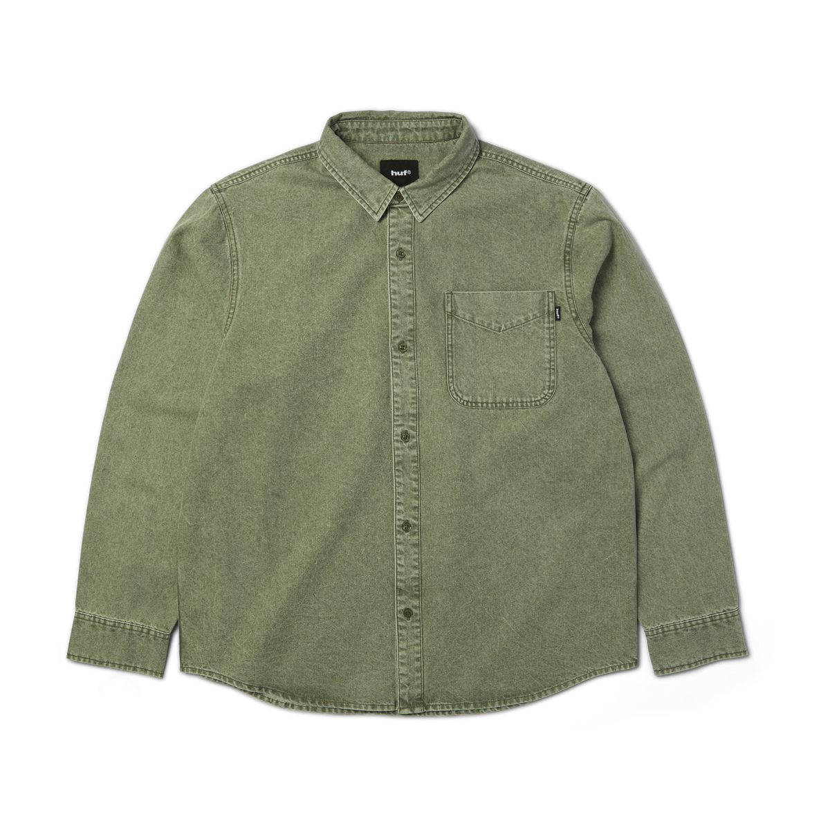 Carson Overdyed Denim Long Sleeve Shirt