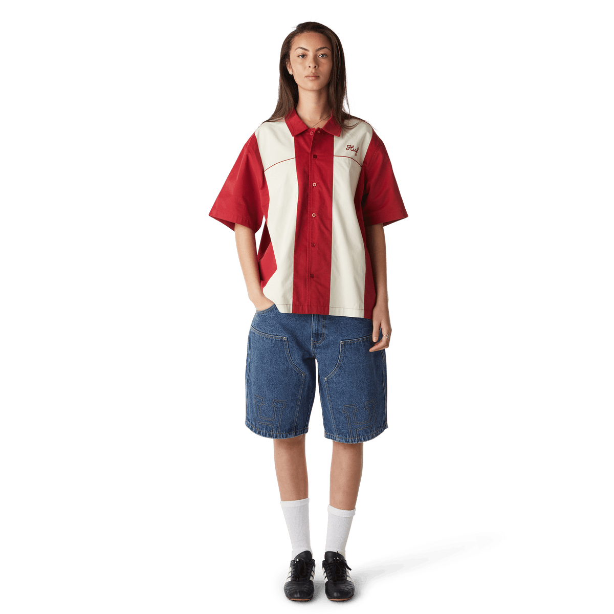 Classic H Double Knee Denim Short