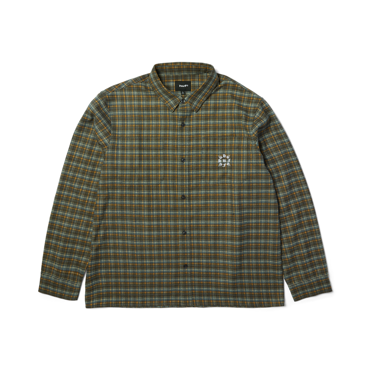 Cross Plaid Long Sleeve Shirt