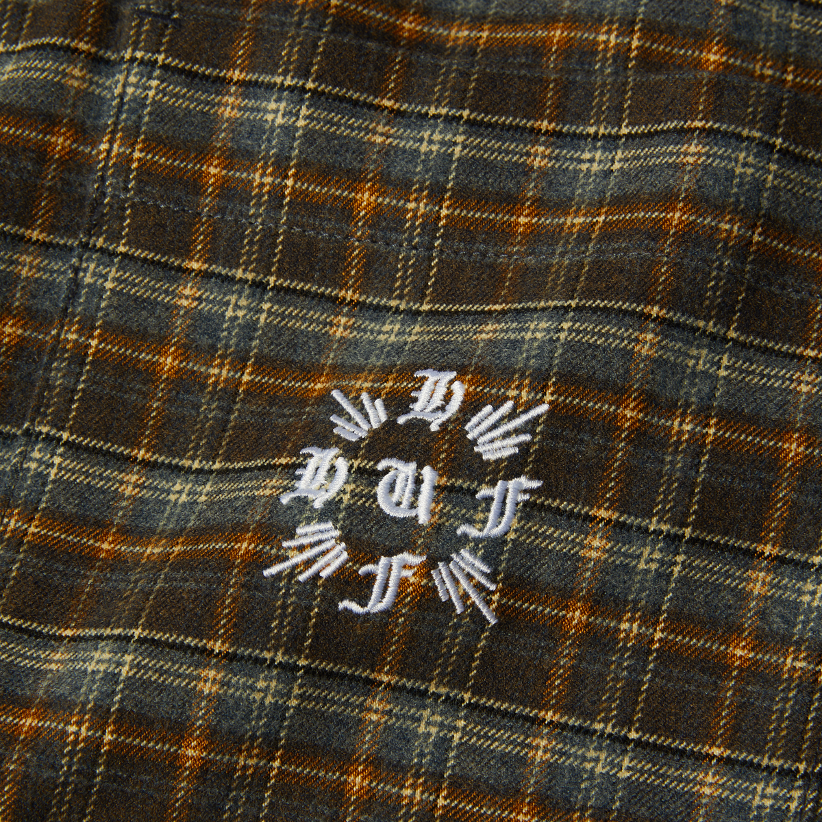 Cross Plaid Long Sleeve Shirt