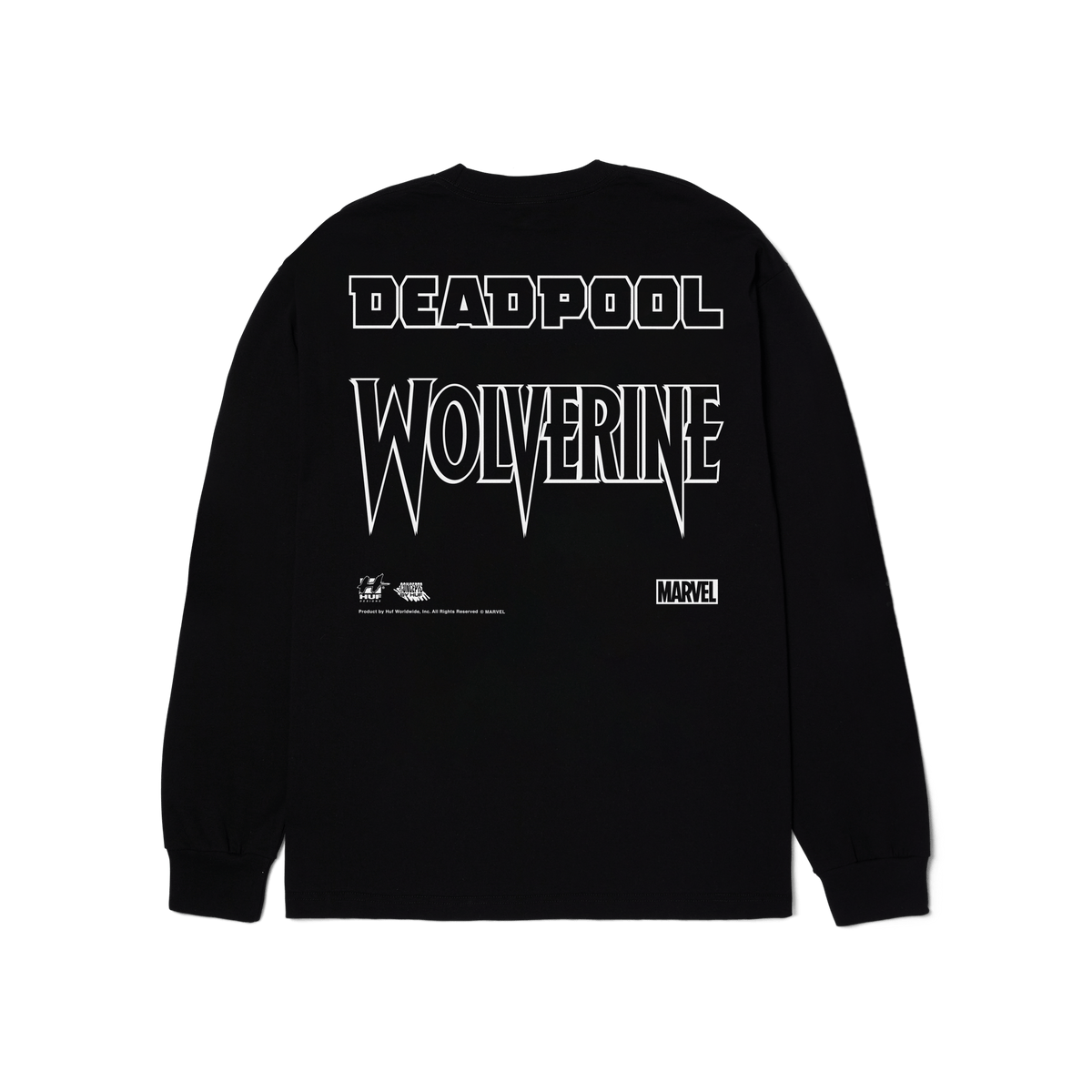 HUF x Marvel Deadpool Wolverine Long Sleeve T Shirt HUF Worldwide