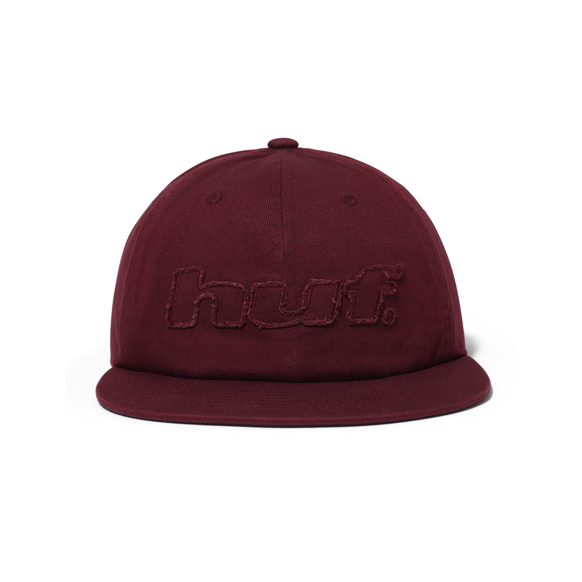 Distressed Logo 5-Panel Strapback Hat