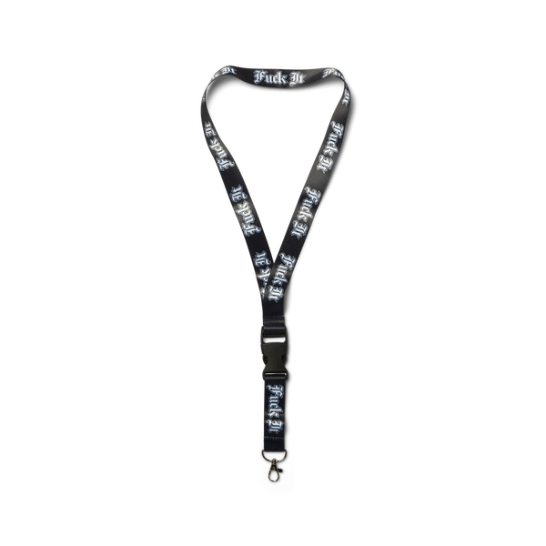 Fuck It Old English Lanyard