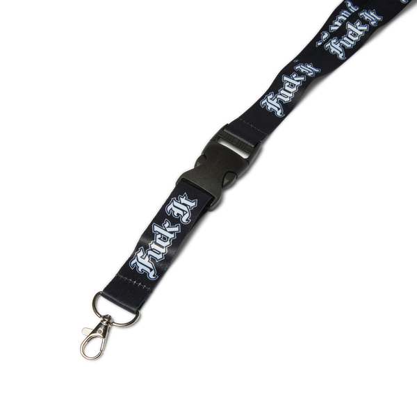 Fuck It Old English Lanyard