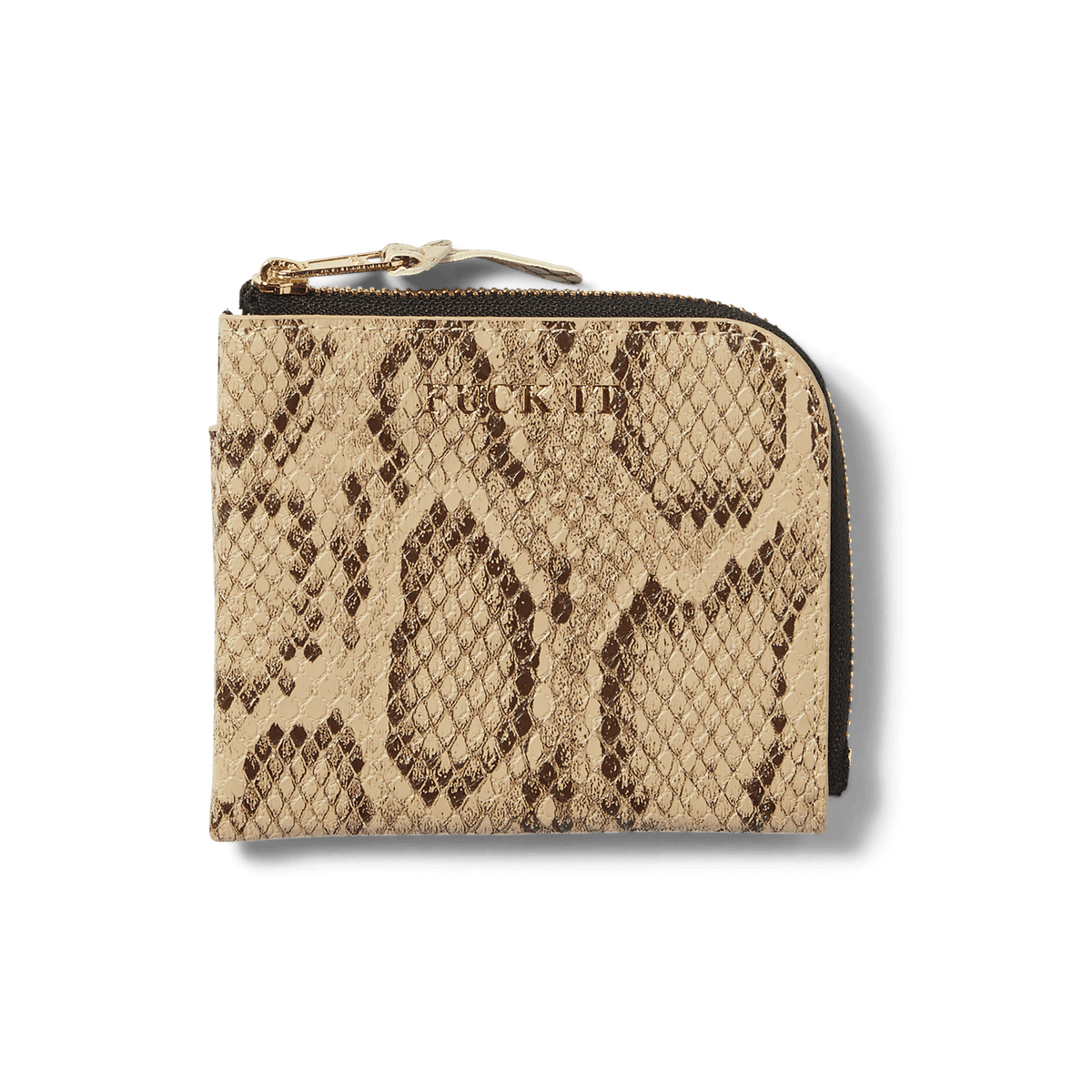 Fuck It Snakeskin Wallet