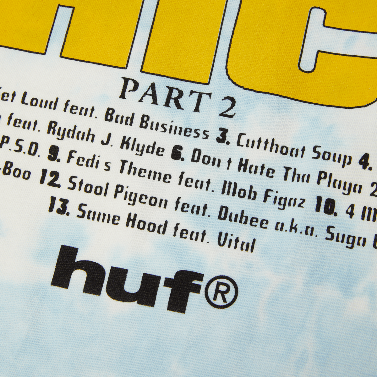 HUF x Mac Dre Game Is Thick Tie-dye T-Shirt