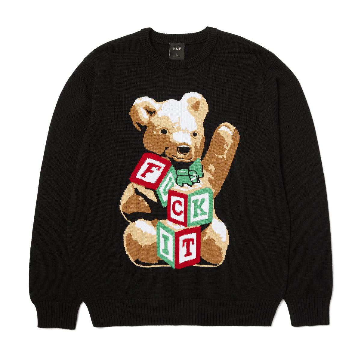 Gift Bear Intarsia Sweater