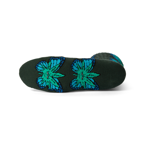 Green Budderfly Sock