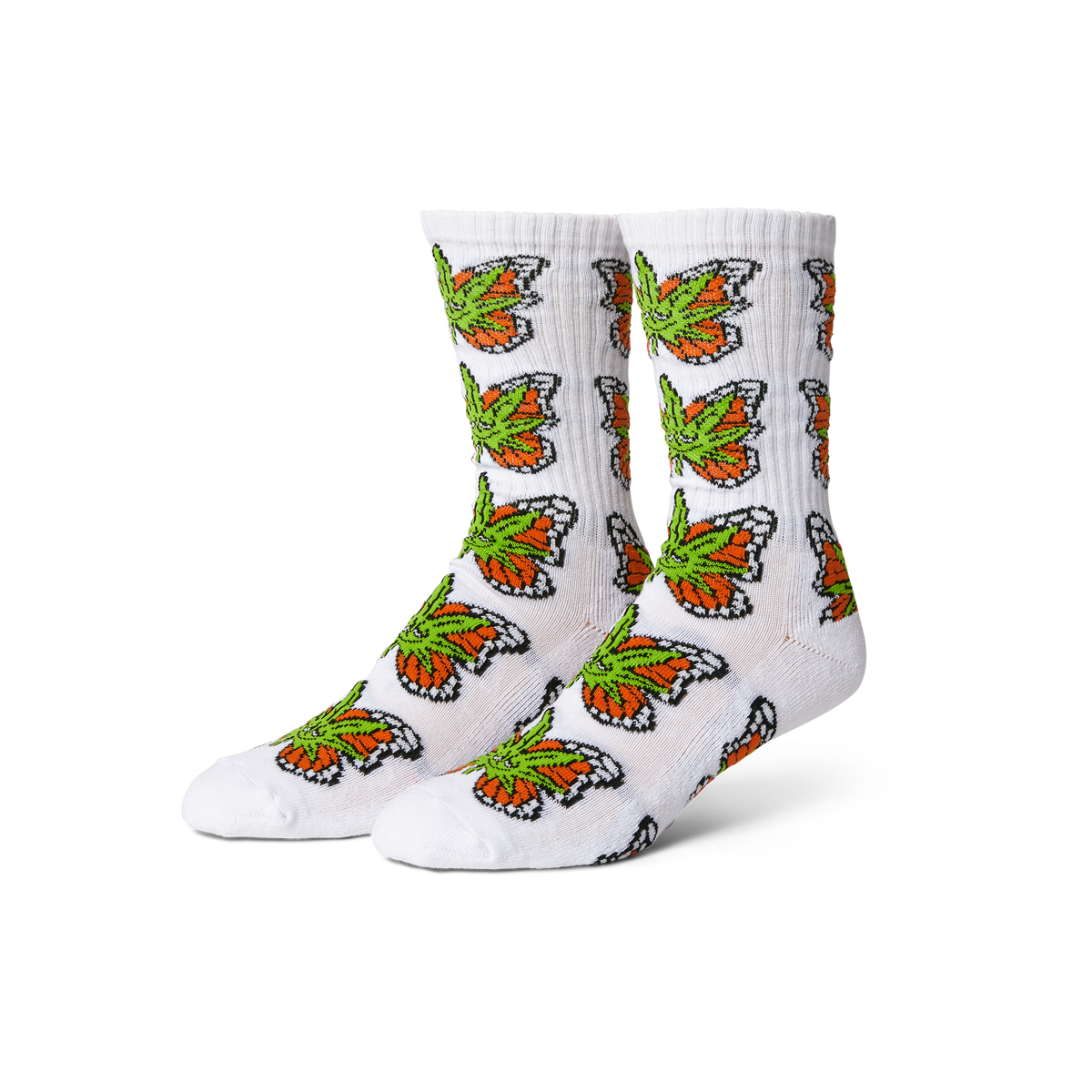 Green Budderfly Sock