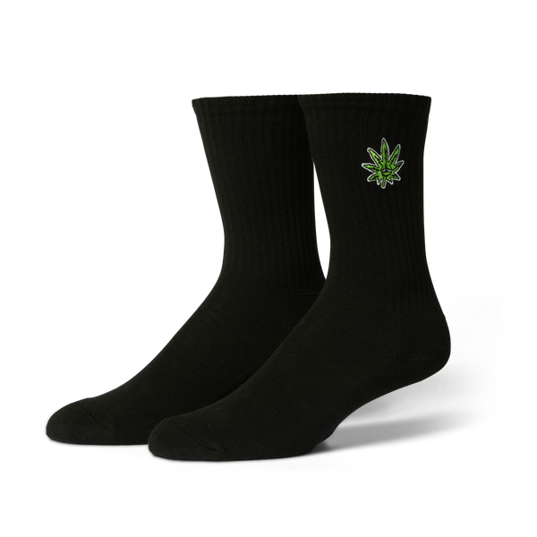 Green Buddy Embroidered Sock
