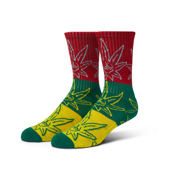 Green Buddy Pop Art Crew Sock