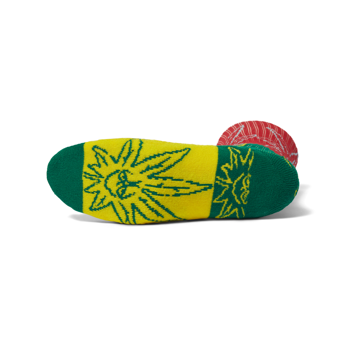 Green Buddy Pop Art Crew Sock