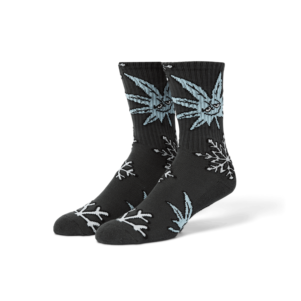 Green Buddy Snowflakes Sock