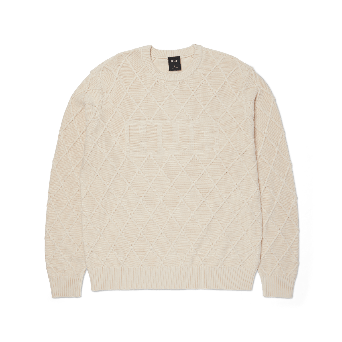 Grid Crewneck Sweater
