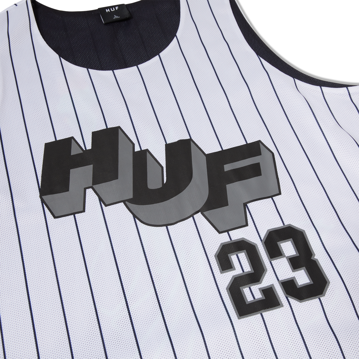 Huf Half Court Black & White Reversible Basketball Jersey