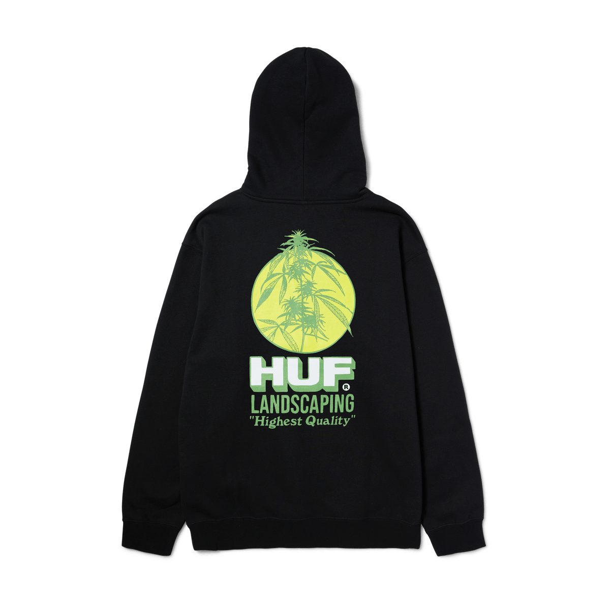 Huf worldwide black clearance hoodie