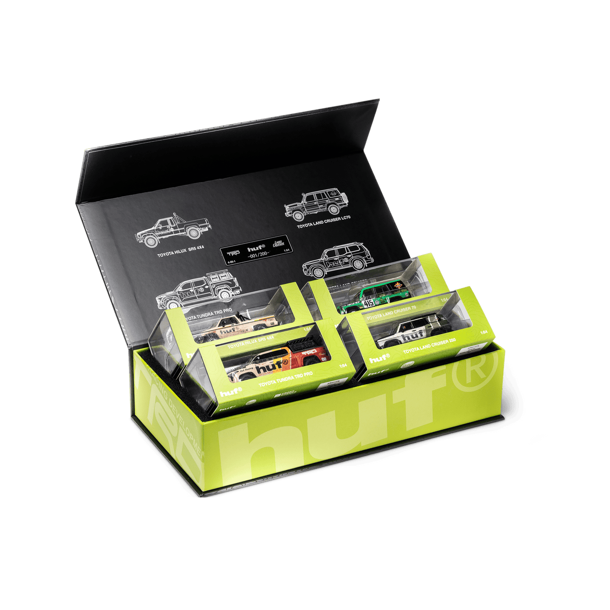 HUF For Diecast Talk Exclusive 1/64 Toyota 4-in-1 Box Set