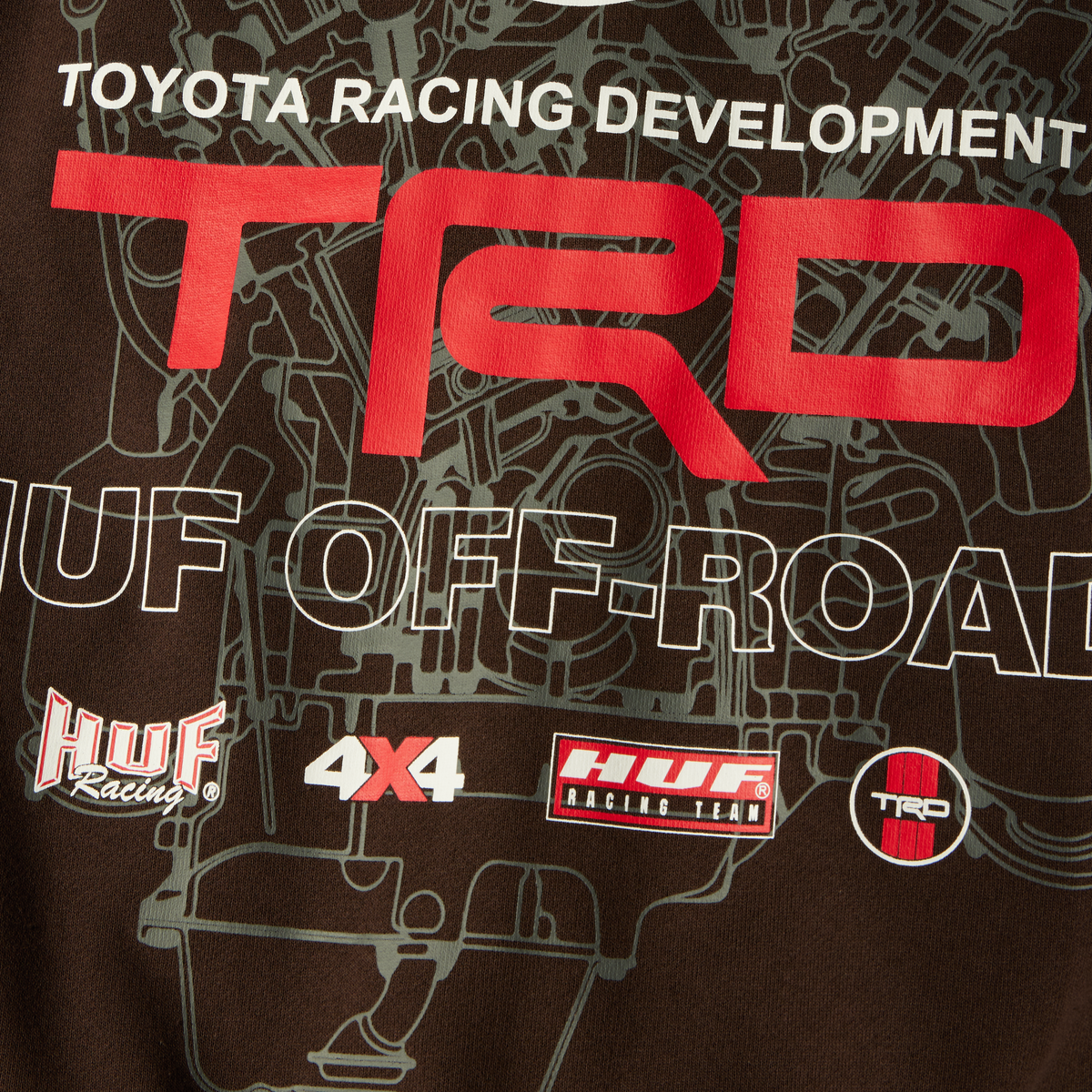 huf x Toyota TRD Motor Full-Zip Hoodie
