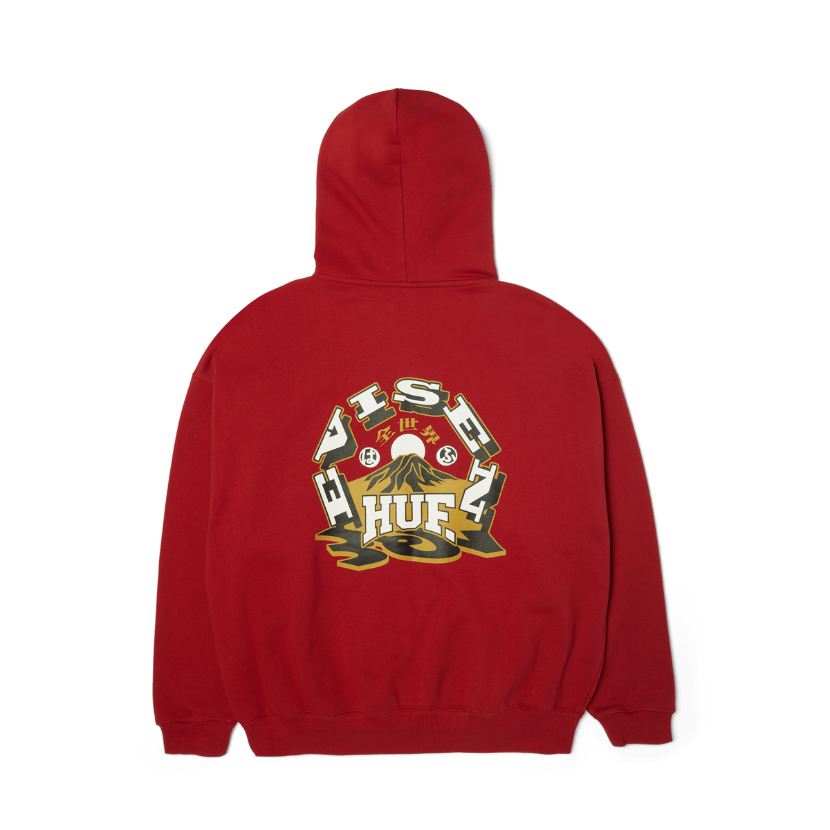 HUF x Evisen Hufuji Zip Hoodie – HUF Worldwide HUF x Evisen Hufuji Zip Hoodie – HUF Worldwide